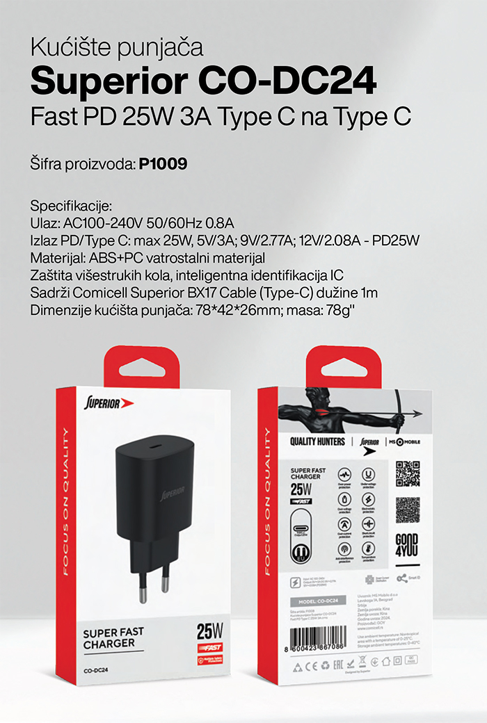 Katalog Superior - Punjači